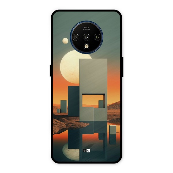 Geometric Sculpture Metal Back Case for OnePlus 7T