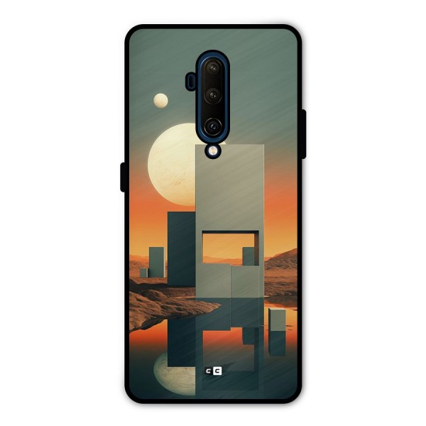 Geometric Sculpture Metal Back Case for OnePlus 7T Pro