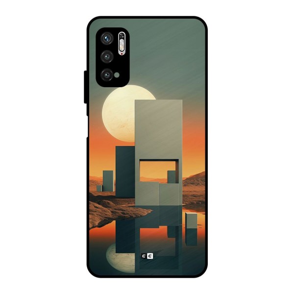 Geometric Sculpture Metal Back Case for Poco M3 Pro 5G