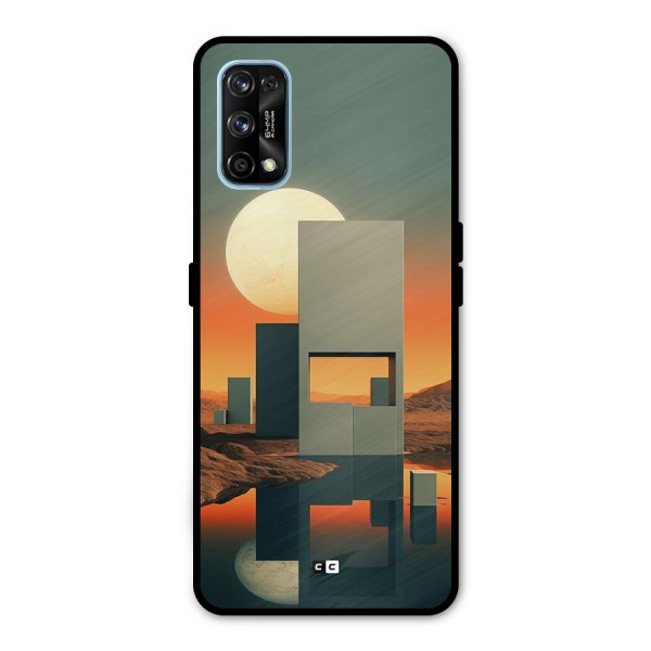 Geometric Sculpture Metal Back Case for Realme 7 Pro