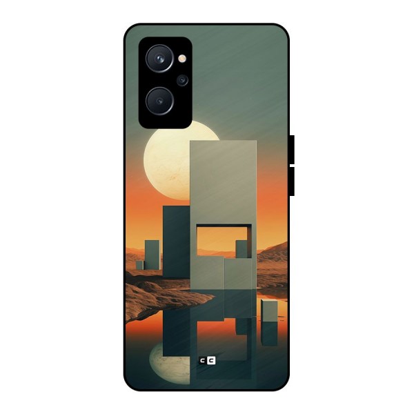 Geometric Sculpture Metal Back Case for Realme 9i 5G