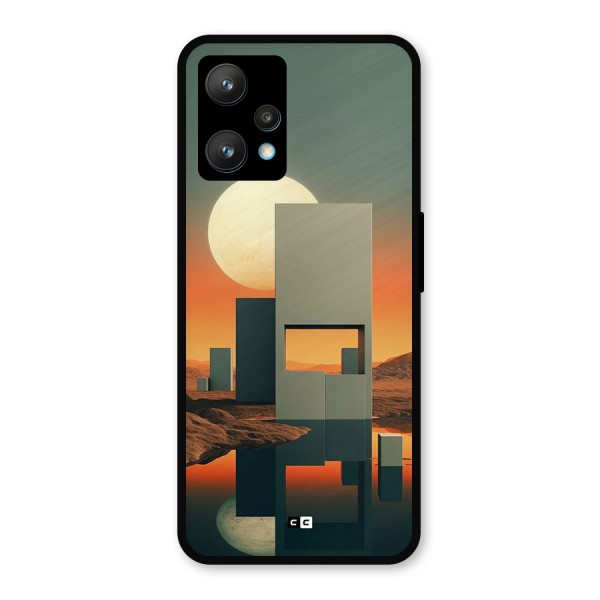 Geometric Sculpture Metal Back Case for Realme Narzo 50 Pro