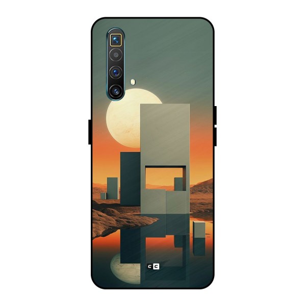 Geometric Sculpture Metal Back Case for Realme X3 SuperZoom