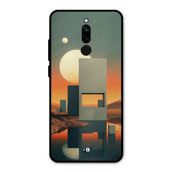 Geometric Sculpture Metal Back Case for Redmi 8