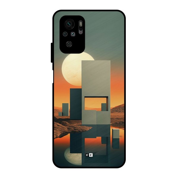 Geometric Sculpture Metal Back Case for Redmi Note 10