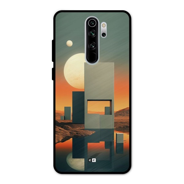 Geometric Sculpture Metal Back Case for Redmi Note 8 Pro