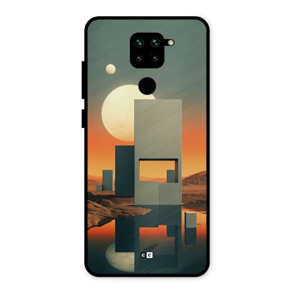 Geometric Sculpture Metal Back Case for Redmi Note 9