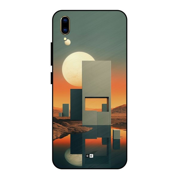 Geometric Sculpture Metal Back Case for Vivo V11 Pro