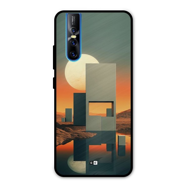 Geometric Sculpture Metal Back Case for Vivo V15 Pro