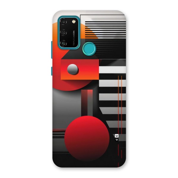 Geometrical Marvel Back Case for Honor 9A