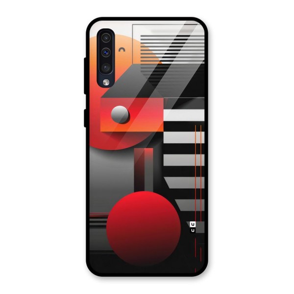 Geometrical Marvel Glass Back Case for Galaxy A50s