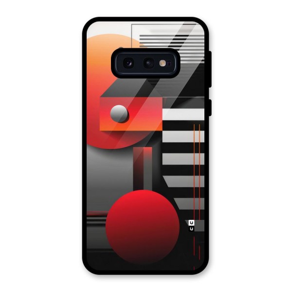 Geometrical Marvel Glass Back Case for Galaxy S10e