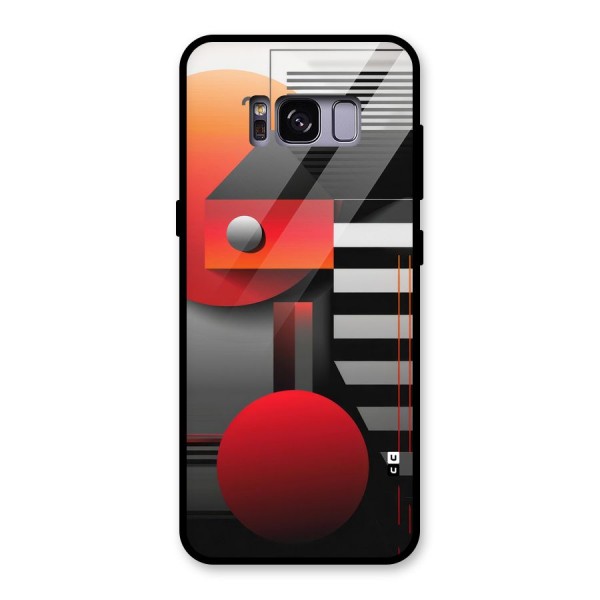 Geometrical Marvel Glass Back Case for Galaxy S8