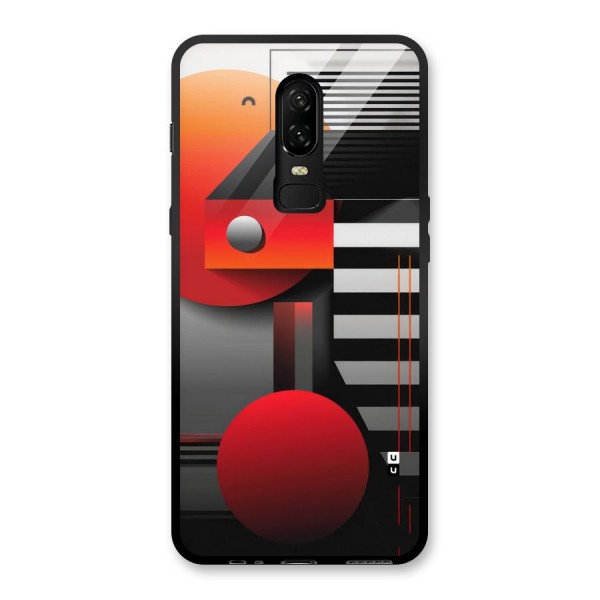 Geometrical Marvel Glass Back Case for OnePlus 6