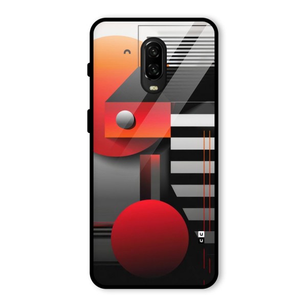 Geometrical Marvel Glass Back Case for OnePlus 6T