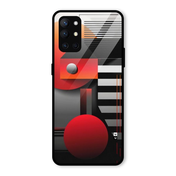 Geometrical Marvel Glass Back Case for OnePlus 9R