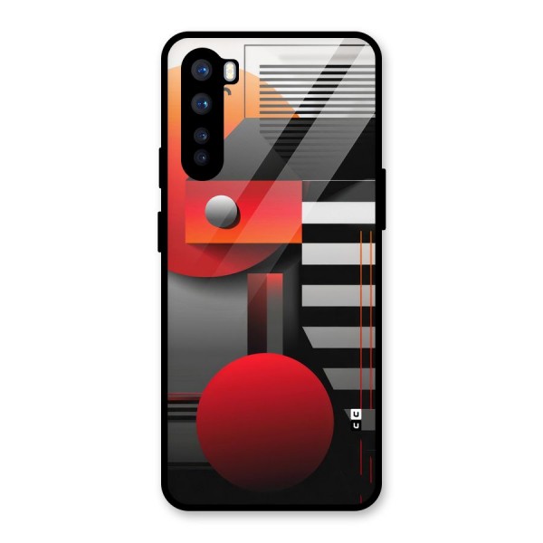 Geometrical Marvel Glass Back Case for OnePlus Nord