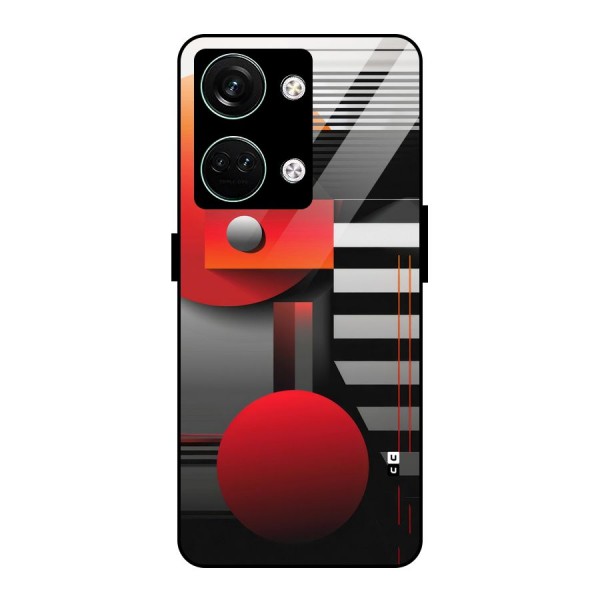 Geometrical Marvel Glass Back Case for Oneplus Nord 3