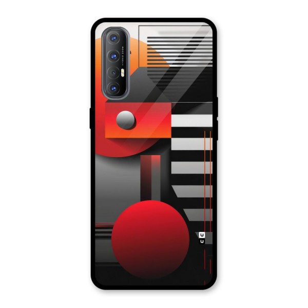 Geometrical Marvel Glass Back Case for Oppo Reno3 Pro