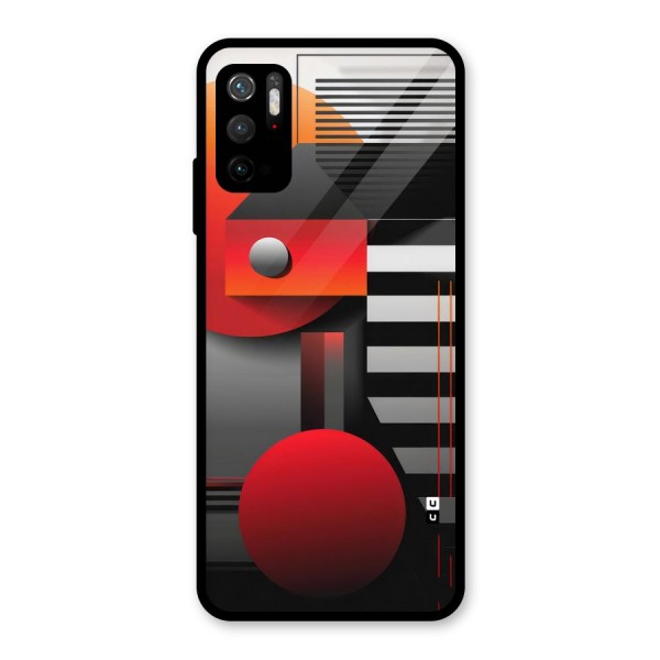 Geometrical Marvel Glass Back Case for Poco M3 Pro 5G