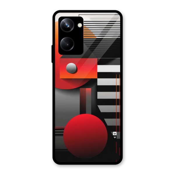 Geometrical Marvel Glass Back Case for Realme 10 Pro