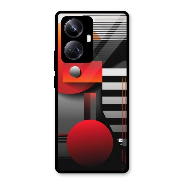 Geometrical Marvel Glass Back Case for Realme 10 Pro Plus