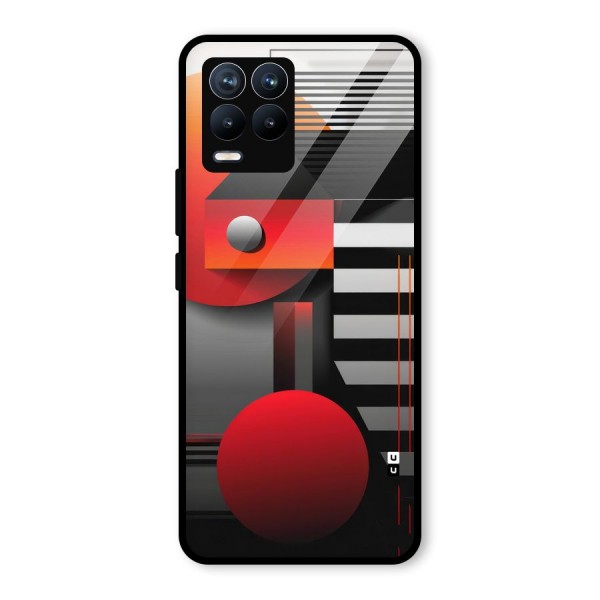 Geometrical Marvel Glass Back Case for Realme 8 Pro