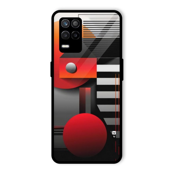 Geometrical Marvel Glass Back Case for Realme 9 5G