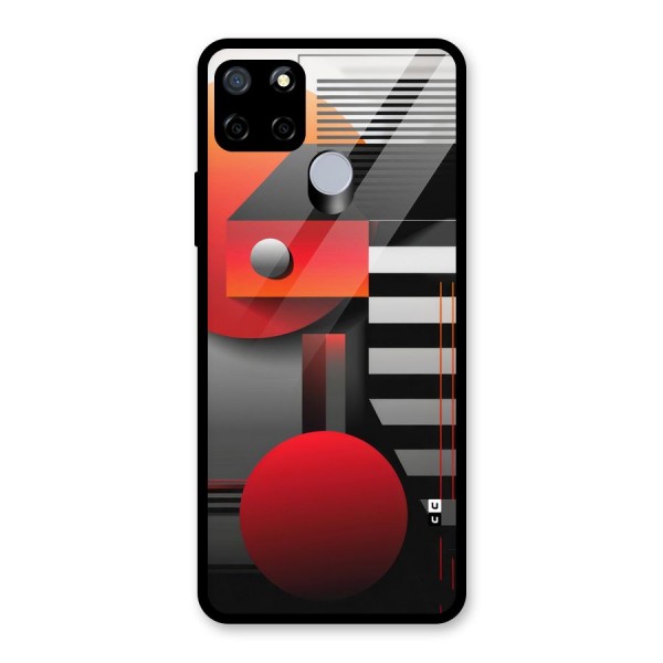 Geometrical Marvel Glass Back Case for Realme C12