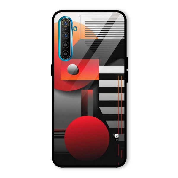 Geometrical Marvel Glass Back Case for Realme X2