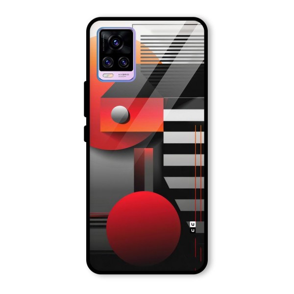 Geometrical Marvel Glass Back Case for Vivo V20 Pro