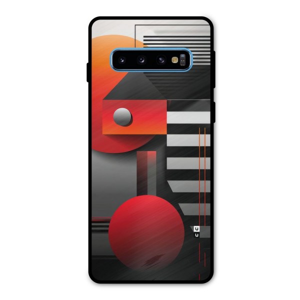 Geometrical Marvel Metal Back Case for Galaxy S10