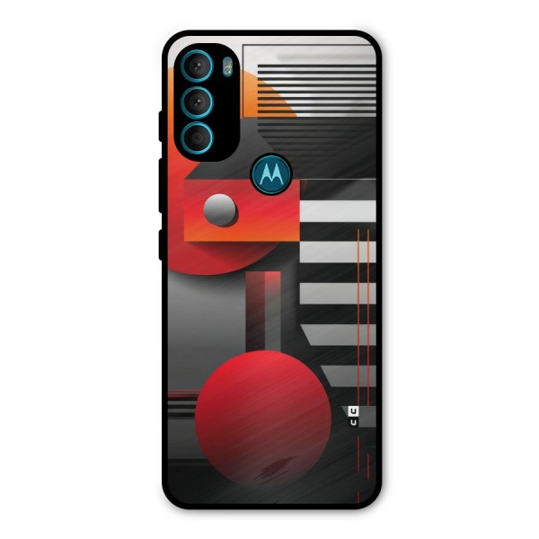 Geometrical Marvel Metal Back Case for Moto G71 5G