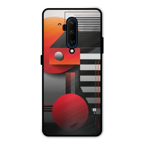 Geometrical Marvel Metal Back Case for OnePlus 7T Pro