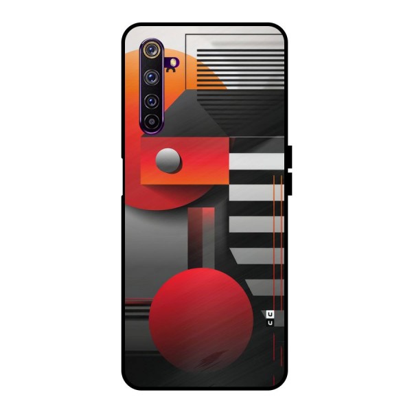 Geometrical Marvel Metal Back Case for Realme 6 Pro