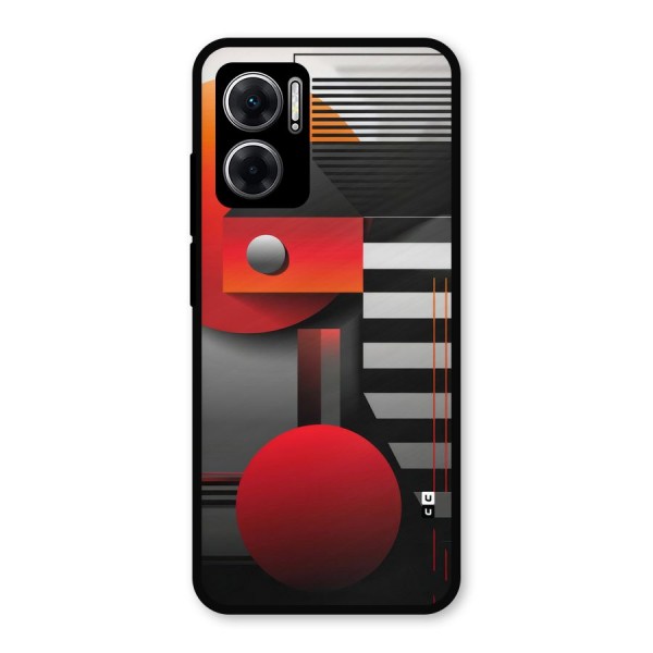 Geometrical Marvel Metal Back Case for Redmi 11 Prime 5G