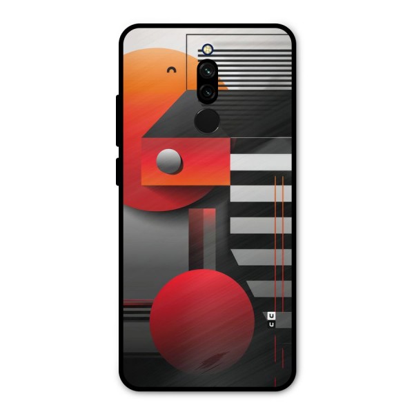 Geometrical Marvel Metal Back Case for Redmi 8