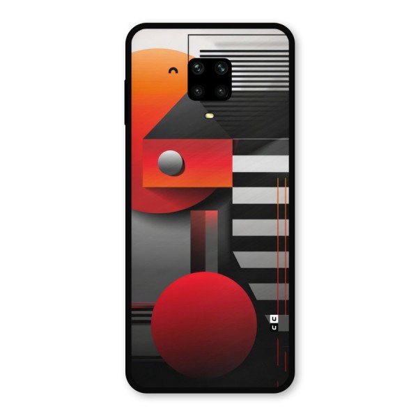 Geometrical Marvel Metal Back Case for Redmi Note 10 Lite