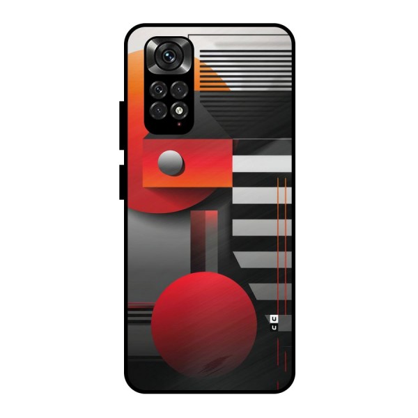 Geometrical Marvel Metal Back Case for Redmi Note 11 Pro