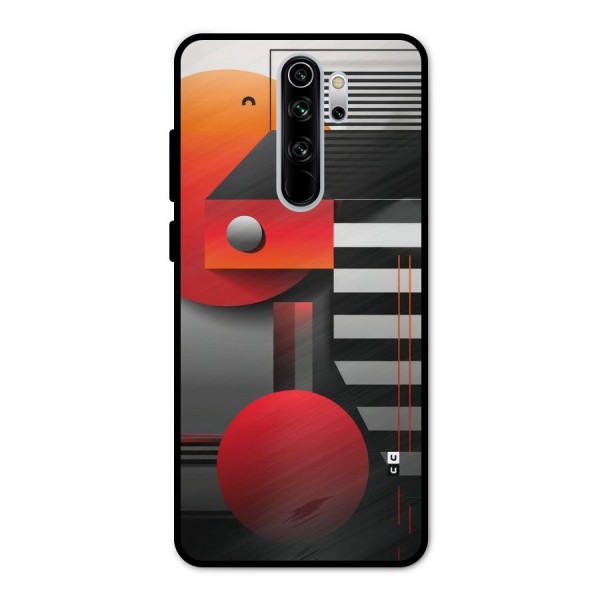 Geometrical Marvel Metal Back Case for Redmi Note 8 Pro