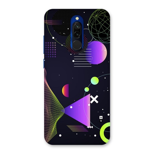 Geometrical Wireframe Back Case for Redmi 8