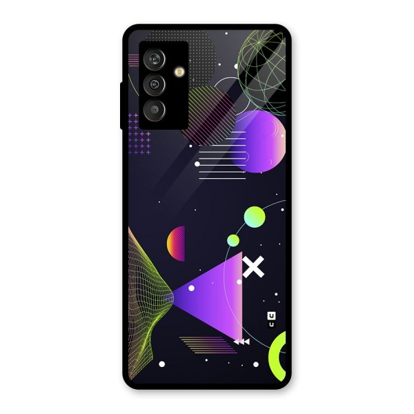 Geometrical Wireframe Glass Back Case for Galaxy M13