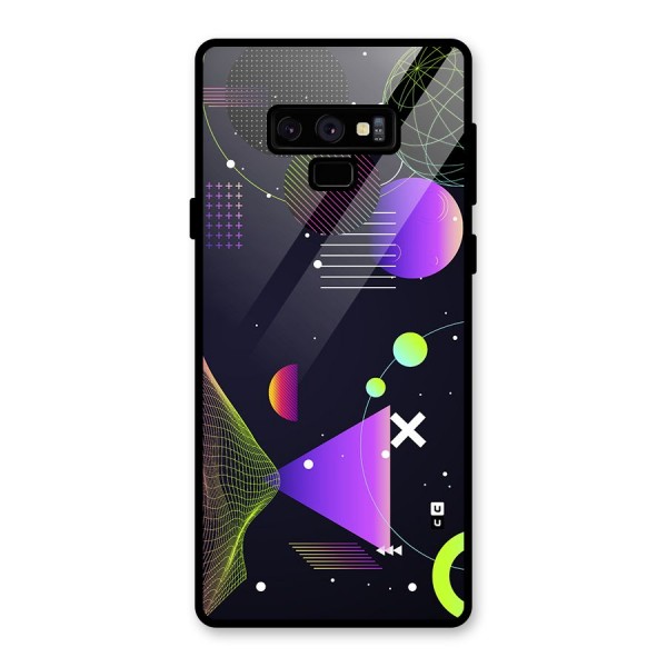 Geometrical Wireframe Glass Back Case for Galaxy Note 9