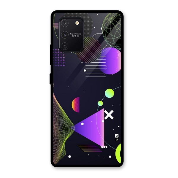 Geometrical Wireframe Glass Back Case for Galaxy S10 Lite