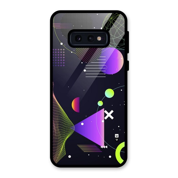 Geometrical Wireframe Glass Back Case for Galaxy S10e