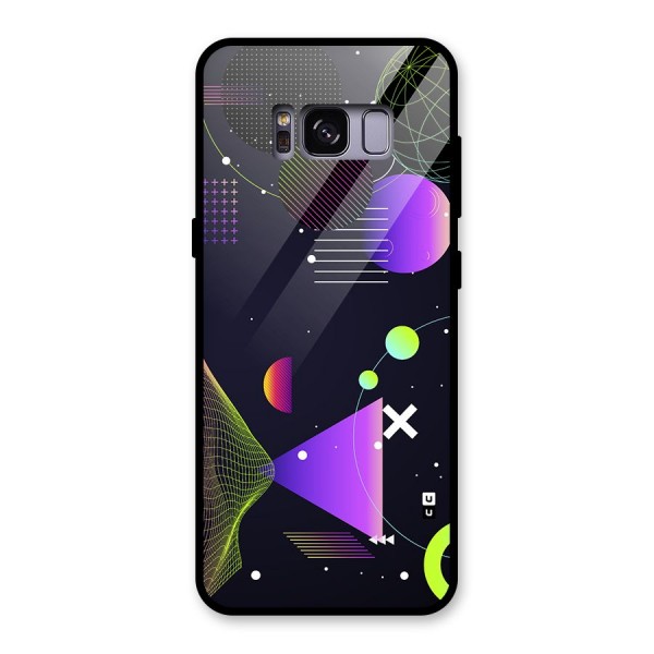 Geometrical Wireframe Glass Back Case for Galaxy S8