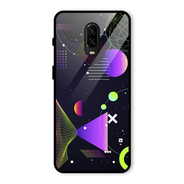 Geometrical Wireframe Glass Back Case for OnePlus 6T