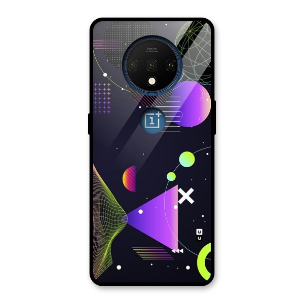 Geometrical Wireframe Glass Back Case for OnePlus 7T