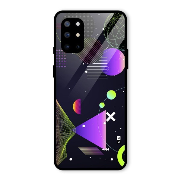 Geometrical Wireframe Glass Back Case for OnePlus 8T