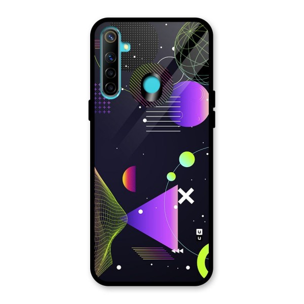 Geometrical Wireframe Glass Back Case for Realme 5